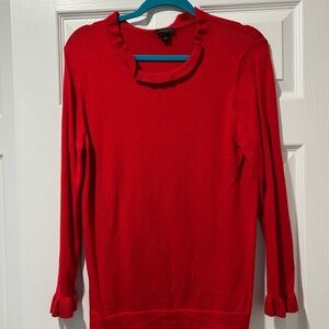 Ann Taylor Red Crew Neck Sweater